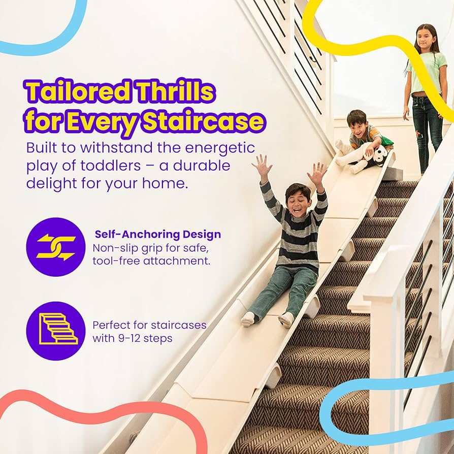 Amazon.co.jp: 階段スライド 4個パック モジュラー 屋内スライド